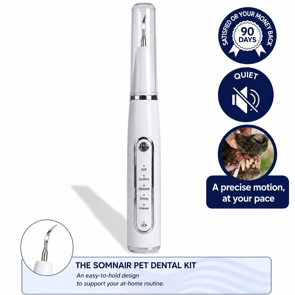 Somnair™ – Silent Ultrasonic Tartar Remover for Dogs