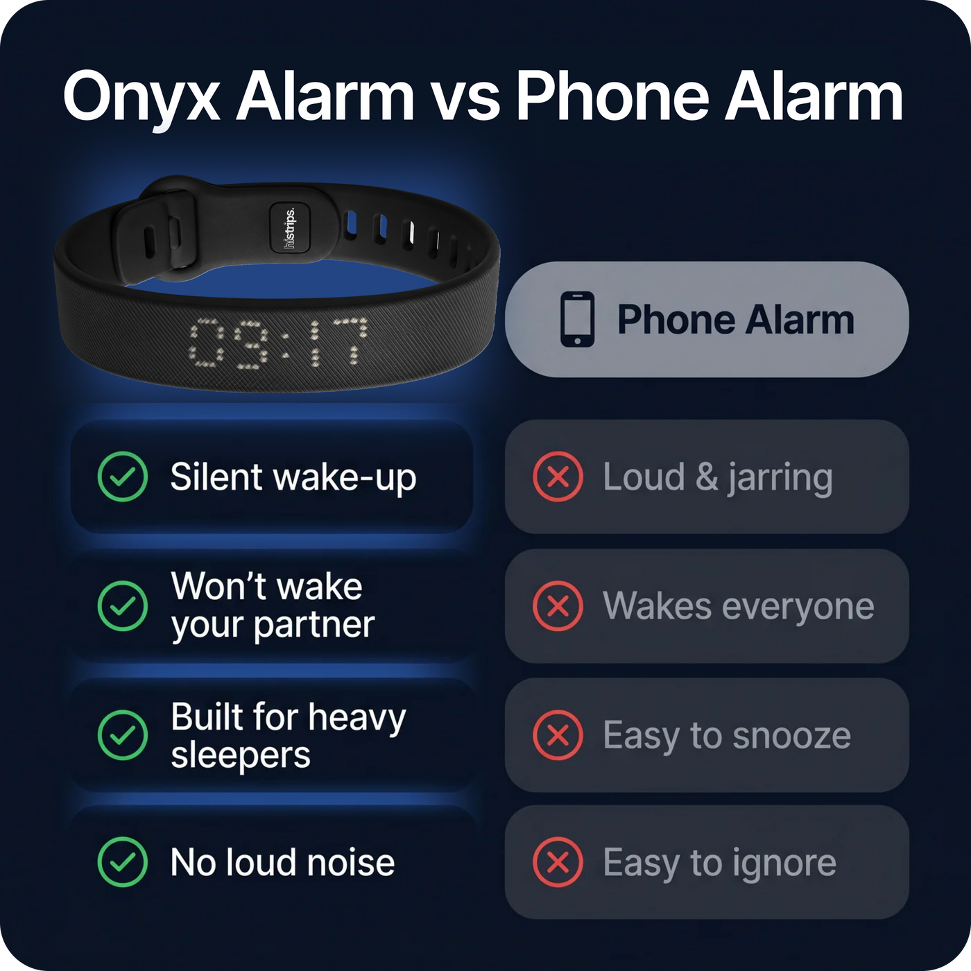 Somnair Onyx Vibration Alarm
